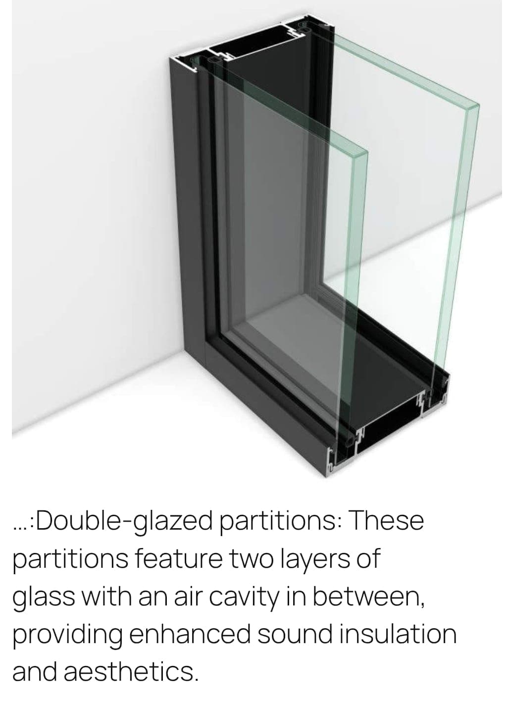 Double Glaze Partition Profile